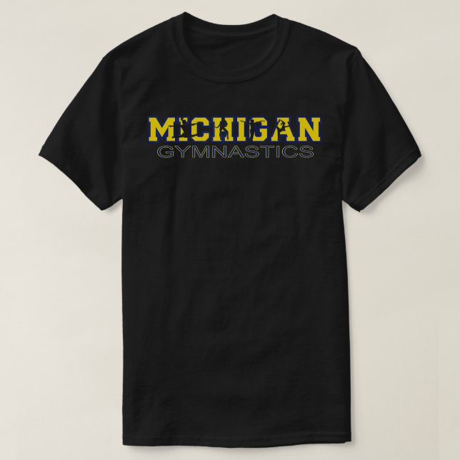 T-shirt Michigan Gymnastique Girls Tumbling Gymnaste Wo (Design devant)