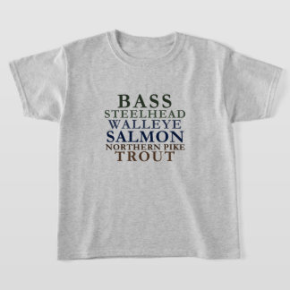 T-shirt Michigan Pêche Thème Enfants Tee