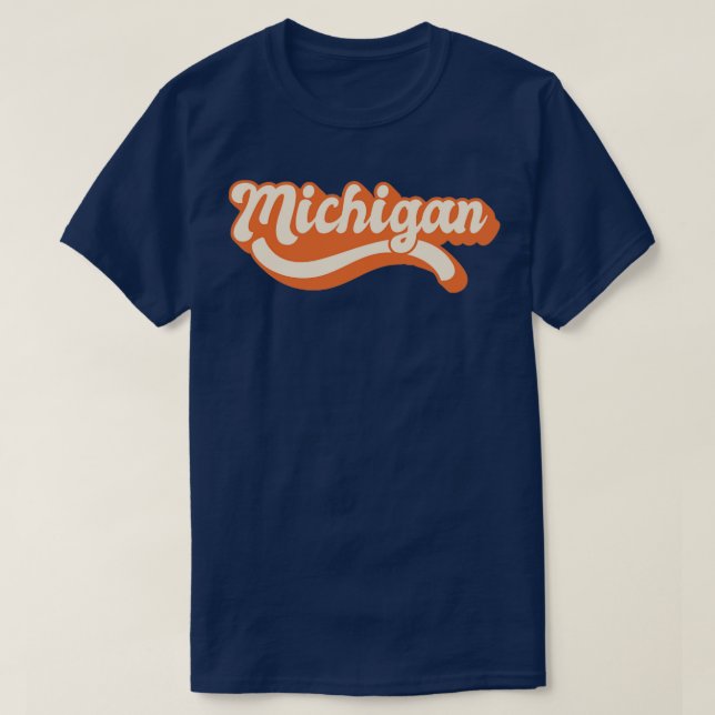 T-shirt Michigan Retro1 (Design devant)