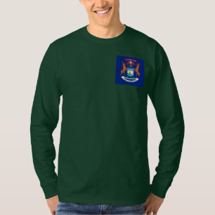 T-shirt Michigan State Flag Design