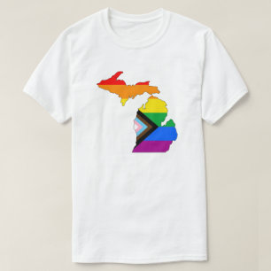 T-shirt Michigan State Pride LGBTQ Progress Pride