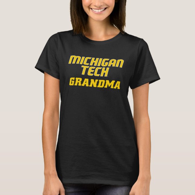 T-shirt Michigan Tech Huskies Grandma (Devant)
