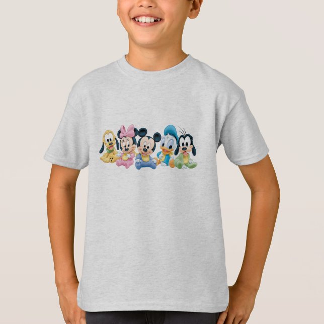T-shirt Mickey bébé et amis (Devant)