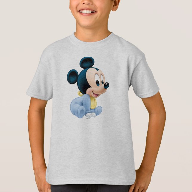 T-shirt Mickey bébé | Pyjamas bleus (Devant)