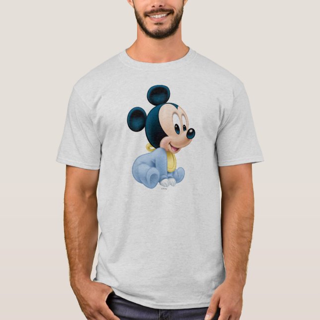 T-shirt Mickey bébé | Pyjamas bleus (Devant)
