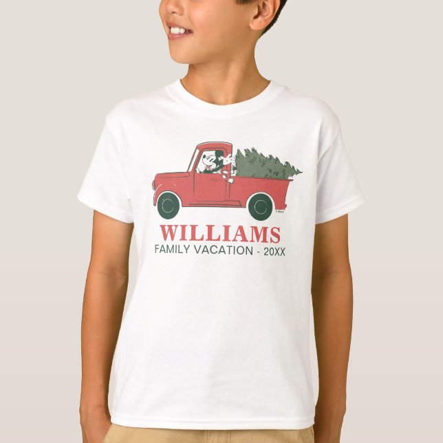 T-shirt Mickey & Camion classique | Vacances en famille de (Devant)