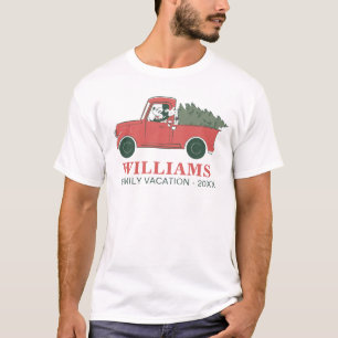 T-shirt Mickey & Camion classique   Vacances en famille de