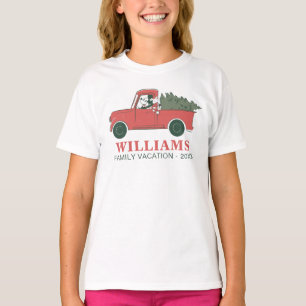 T-shirt Mickey Classique & Camion Vacances de Noël en fa