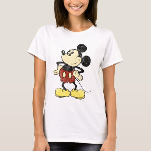 T-shirt Mickey classique Mains Vintages sur les hanches