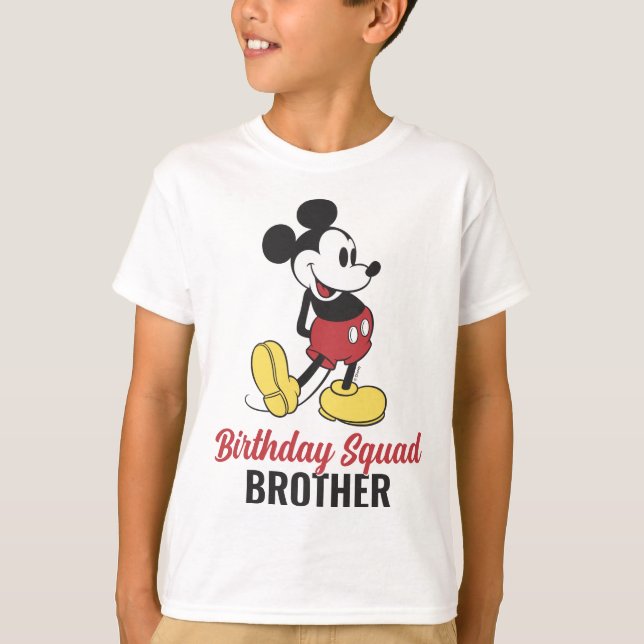 T-shirt Mickey classique personnalisé | Anniversaire - Fam (Devant)