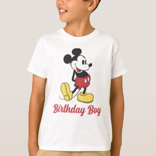 T-shirt Mickey classique personnalisé   Birthday Boy - Fam