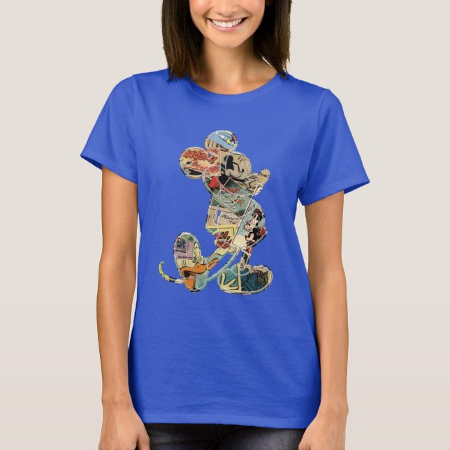 T-shirt Mickey classique | Silhouette comique (Devant)