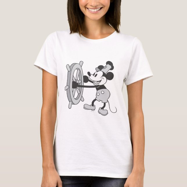 T-shirt Mickey classique | Steamboat Willie (Devant)