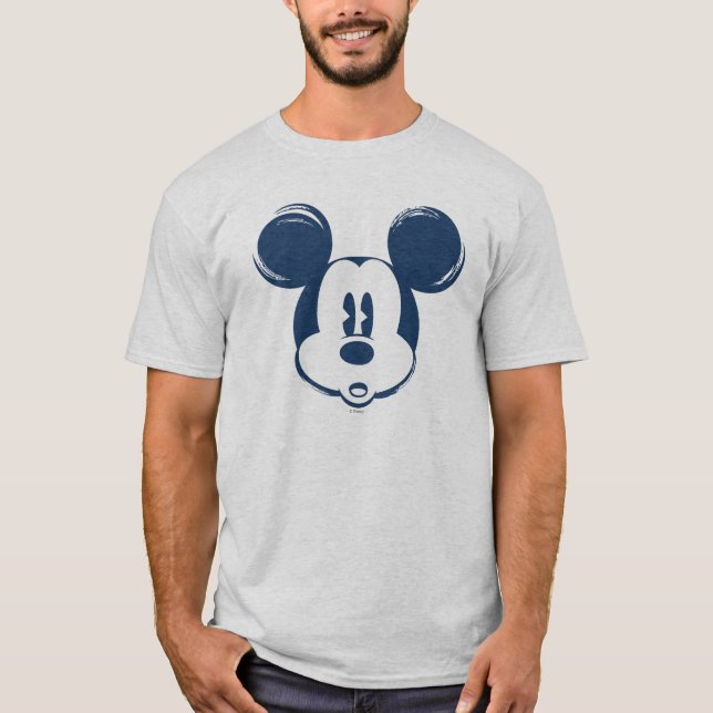 T-shirt Mickey classique | Tête bleue (Devant)