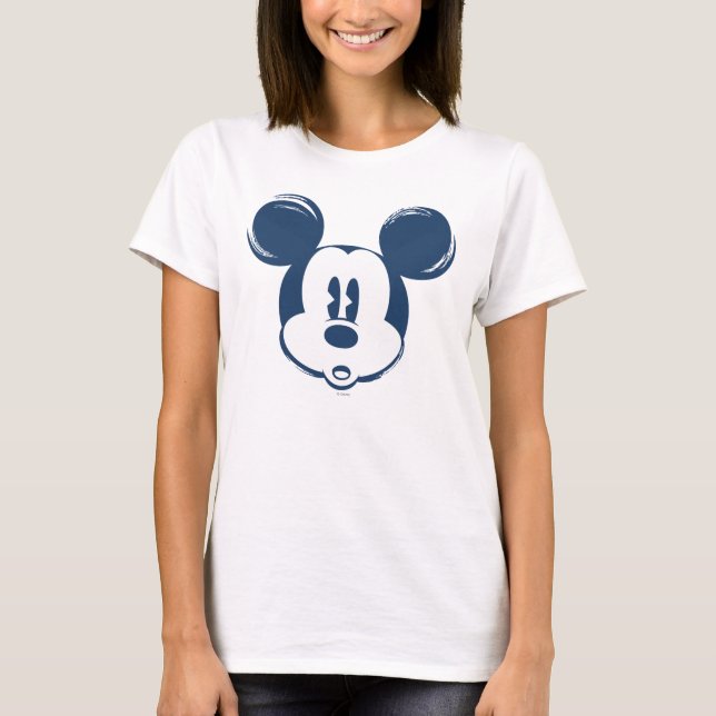 T-shirt Mickey classique | Tête bleue (Devant)