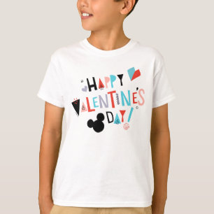 T-shirt Mickey découpé en papier   Joyeuse Saint-Valentin