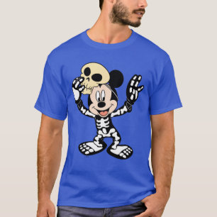 T-shirt Mickey en costume de squelette d'Halloween