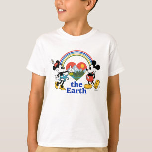 T-shirt Mickey et Minnie Aimez la Terre