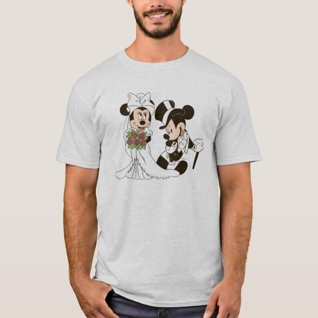 T-shirt Mickey et Minnie Mariage | Se marier (Devant)