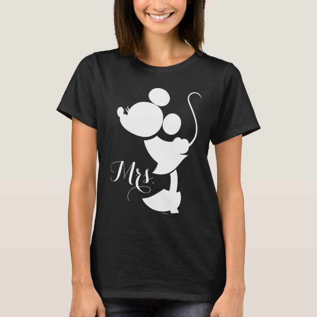 T-shirt Mickey et Minnie Mariage | Silhouette (Devant)