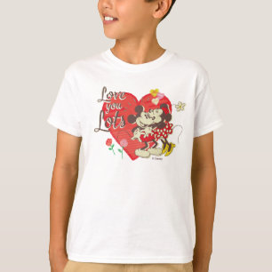 T-shirt Mickey et Minnie vintages   Love You Lots