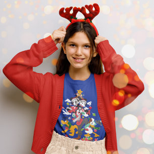 T-shirt Mickey et ses amis Pyramide de Noël