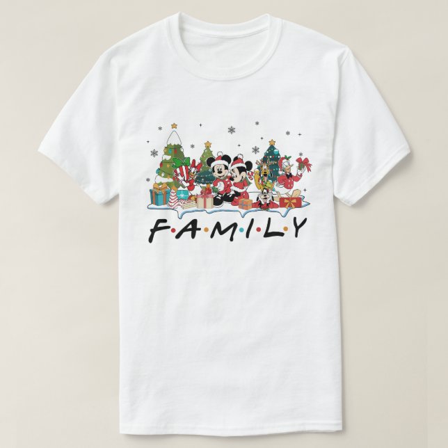 T-shirt mickey familial et ami noël (Design devant)