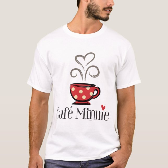 T-shirt Mickey français | Caf � Minnie (Devant)