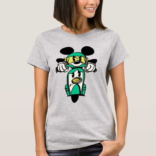 T-shirt Mickey français | Droit devant à Vespa (Devant)