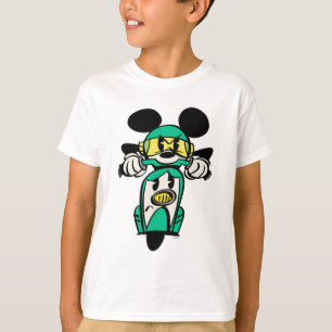 T-shirt Mickey français En avant dans Vespa