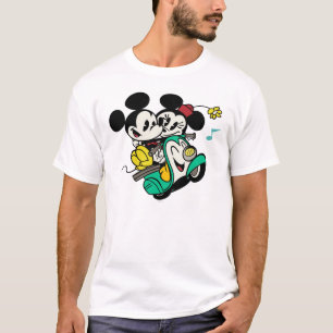 T-shirt Mickey français Mickey et Minnie en Vespa