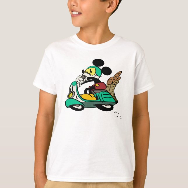 T-shirt Mickey français | Vitesse Vespa (Devant)