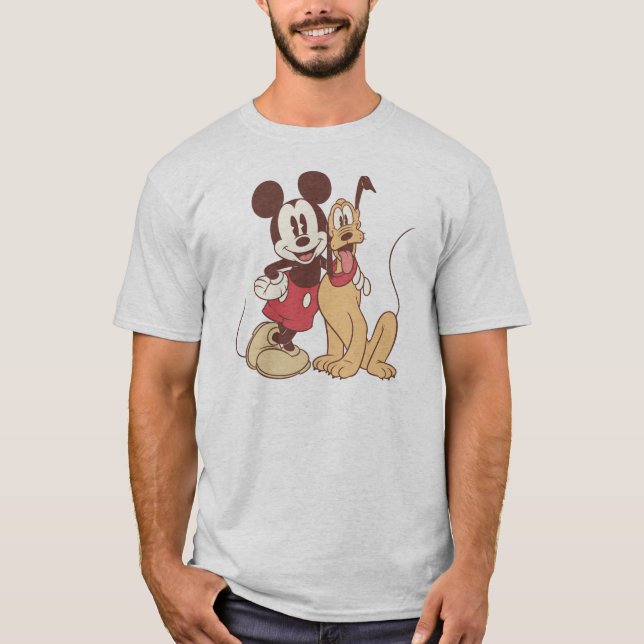 T-shirt Mickey & Friends | Classic Mickey & Pluto (Devant)