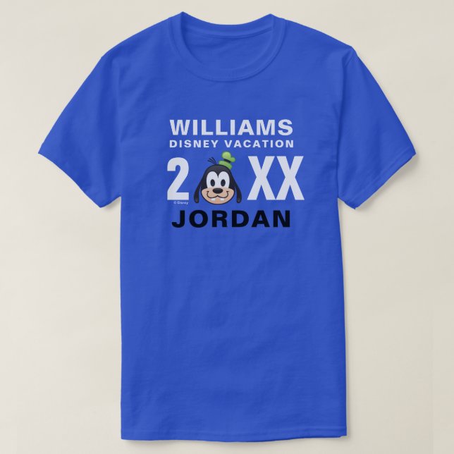 T-shirt Mickey & Friends | Goofy - Vacances en famille (Design devant)