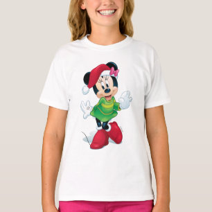 T-shirt Mickey & Friends Minnie habillée pour Noël