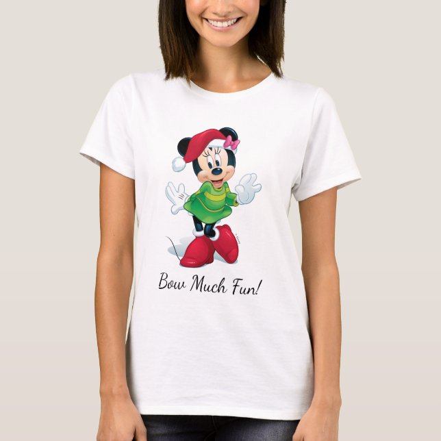 T-shirt Mickey & Friends | Minnie Vêtue Pour Noël (Devant)