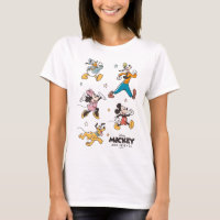 Mickey & Friends Rétro Graphisme Étoiles et Rayure