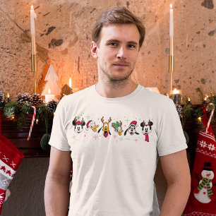 T-shirt Mickey & Friends Snowflakes Noël