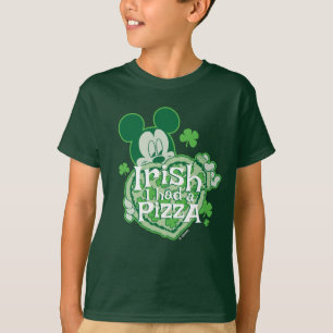 T-shirt Mickey Irlandais J'ai eu une pizza