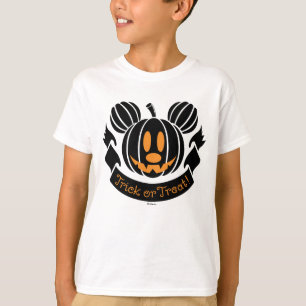 T-shirt Mickey Jack-o'-Lantern   Tricoter ou traiter