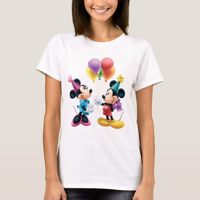 T-shirt Mickey & Minnie | Anniversaire (Devant)
