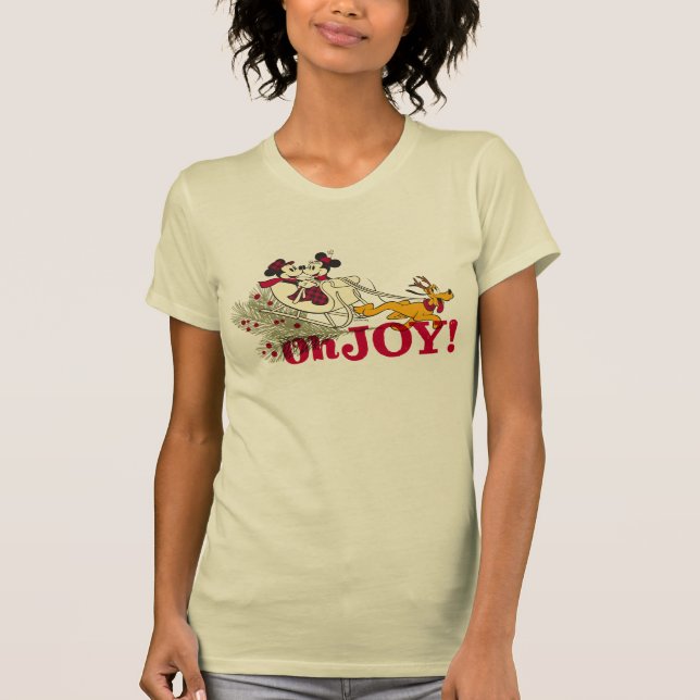 T-shirt Mickey & Minnie avec Pluto | Oh Joy ! (Devant)