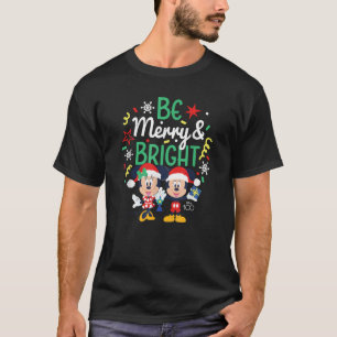 T-shirt Mickey Minnie Be Merry Bright