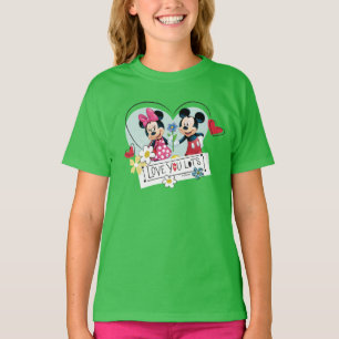 T-shirt Mickey & Minnie Je t'aime beaucoup