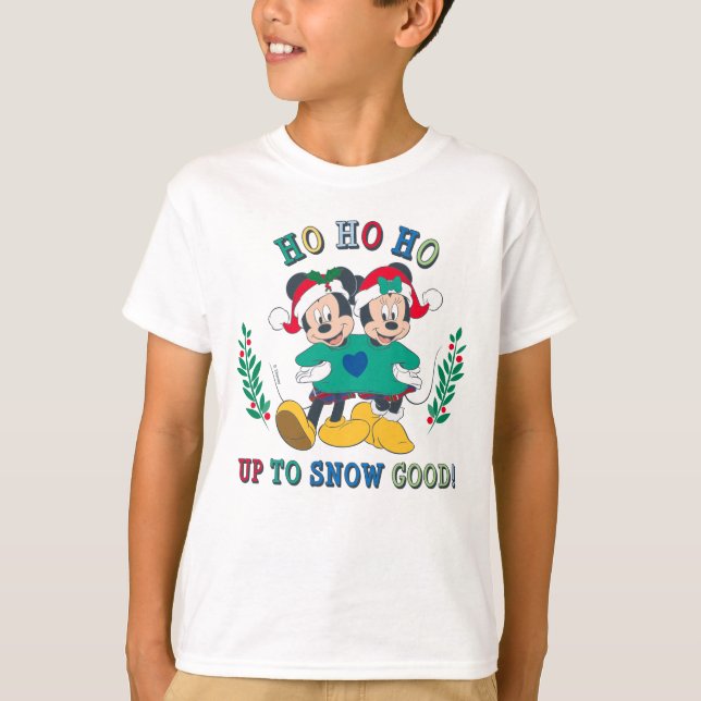 T-shirt Mickey & Minnie | Jusqu'à la neige bonne (Devant)
