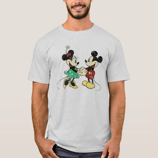 T-shirt Mickey & Minnie | VINTAGE (Devant)