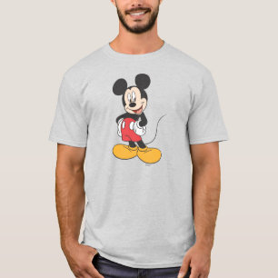 T-shirt Mickey moderne   Mains latérales sur les hanches