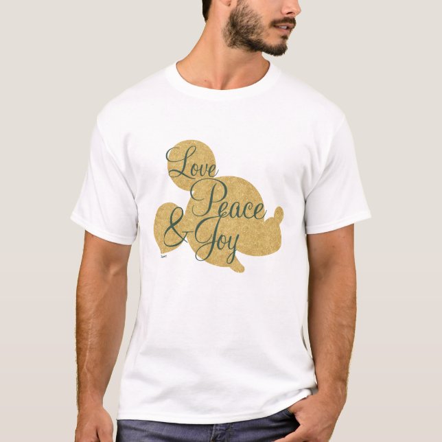 T-shirt Mickey Mouse | Christmas Love, Peace & Joy (Devant)