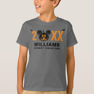 T-shirt Mickey Mouse Citrouille Vacances en famille
