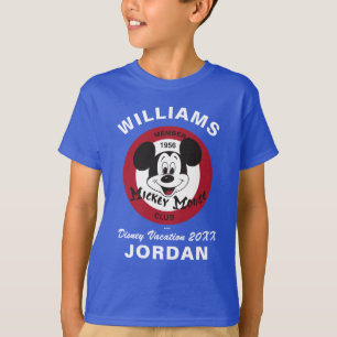T-shirt Mickey Mouse Club Vacances en famille et année